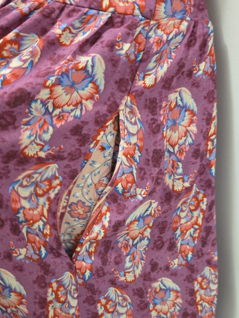 Natural Life Evangeline V-Neck Maxi Dress SIze L Purple Floral - Picture 13 of 16